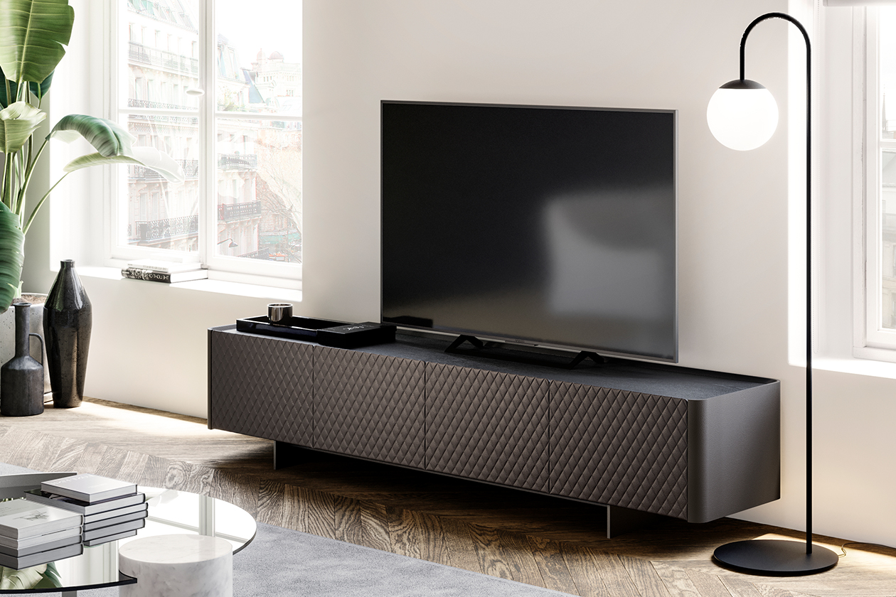 ALMA TV UNIT DIAMOND ecopelle, econabuk, pelle